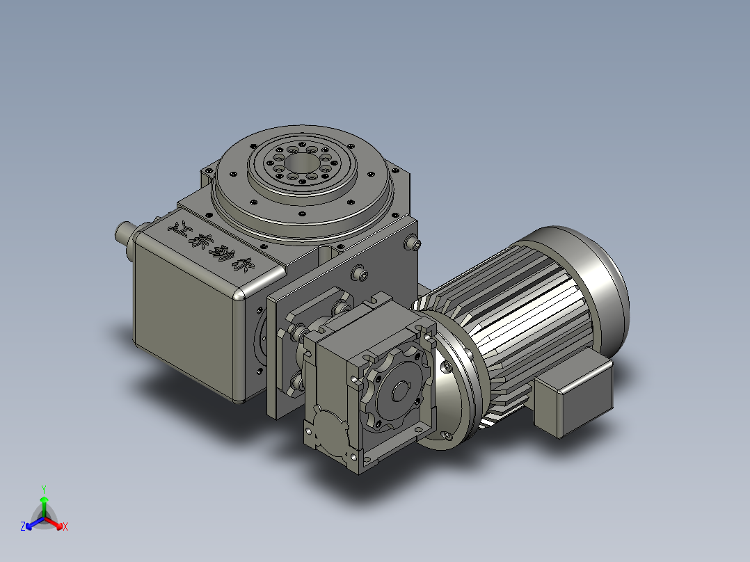JE-110DT水平直插式右侧DY+OTS正等轴测图