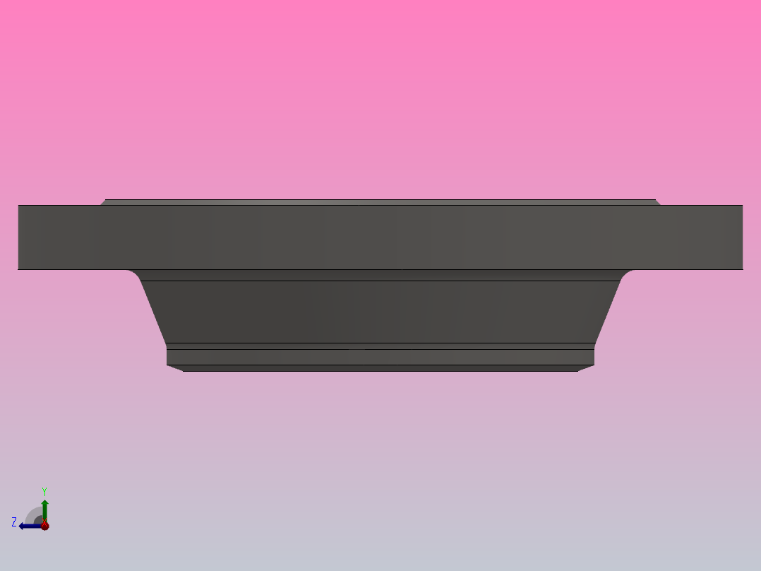 凹凸面对焊钢制管法兰（凹面）_225-40B（系列1）右视图