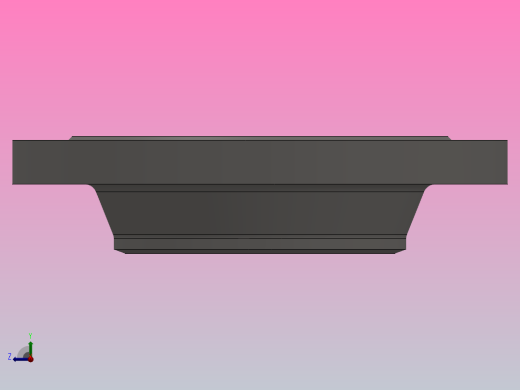 凹凸面对焊钢制管法兰（凹面）_225-40B（系列1）右视缩略图