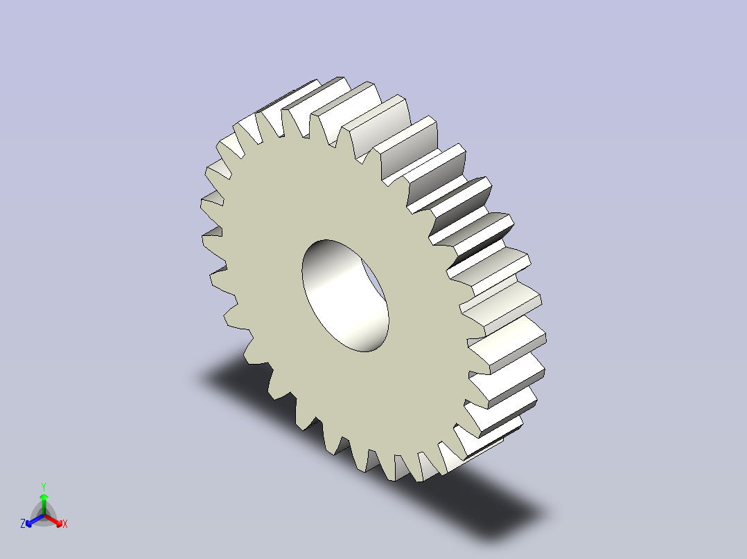 A0004975-29 齿尖齿轮 (英制)主视图