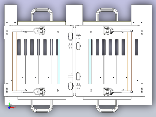 插内存条治具3D图纸前视缩略图