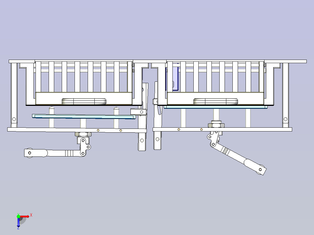插内存条治具3D图纸俯视图