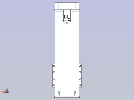一款防尘升降机3D模型后视缩略图