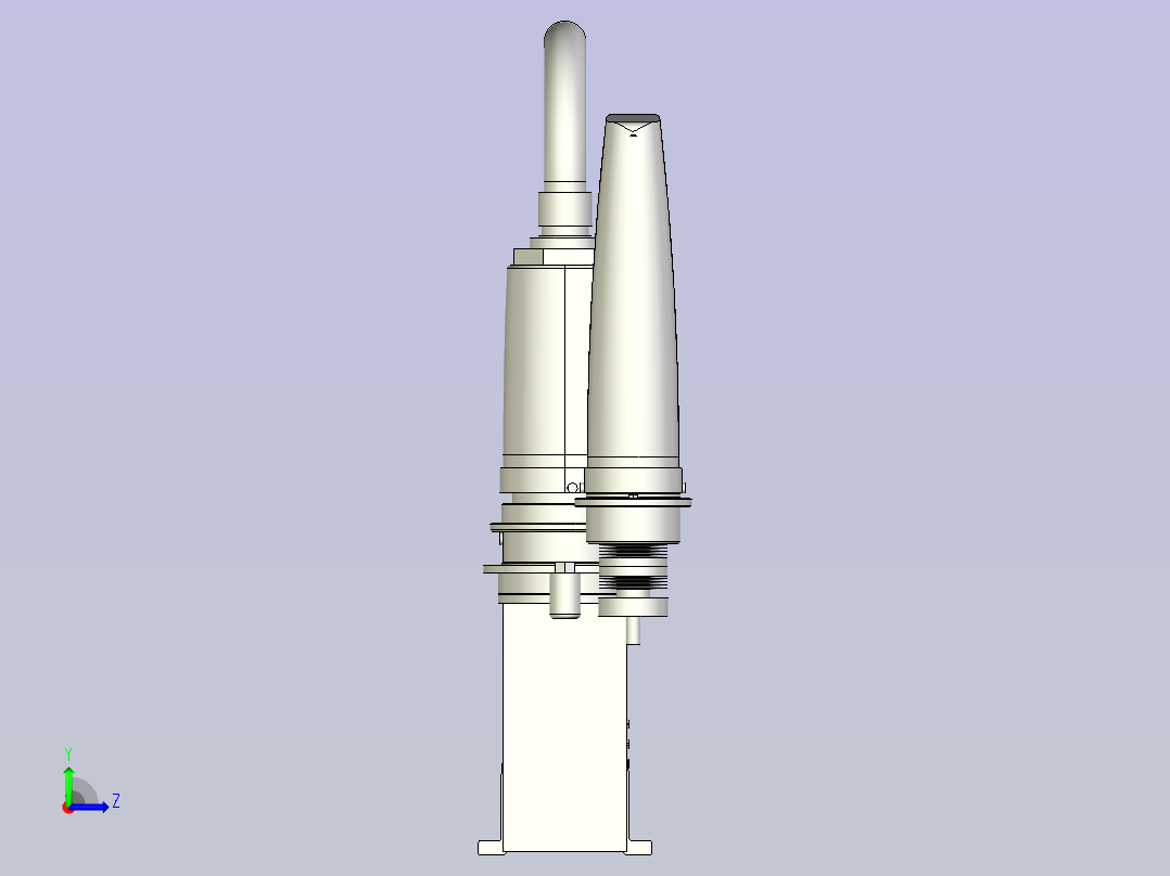 YK250XP_150_2_03机器人三维数模图纸左视图