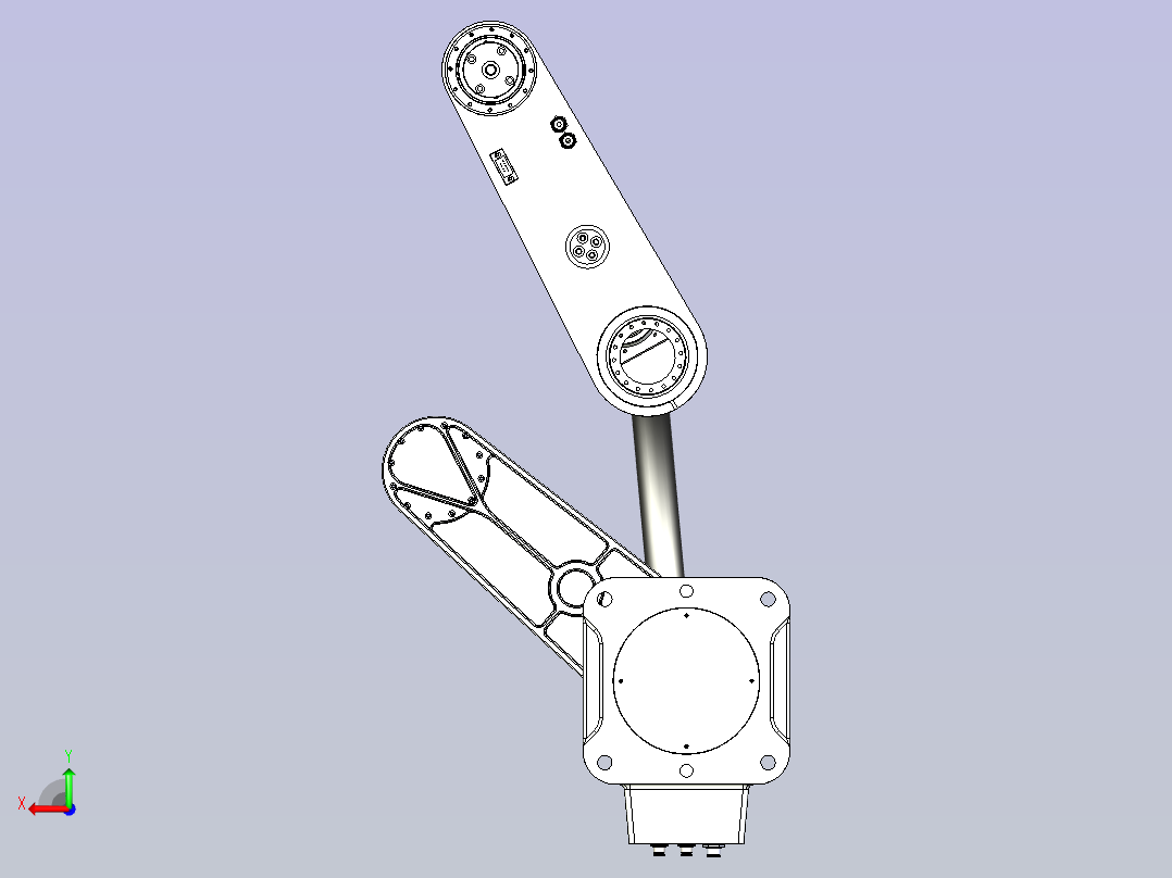 埃斯顿scale机器人3D模型后视图