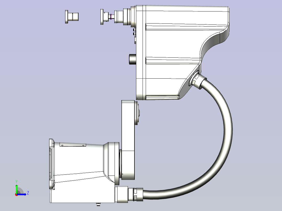 埃斯顿scale机器人3D模型左视图