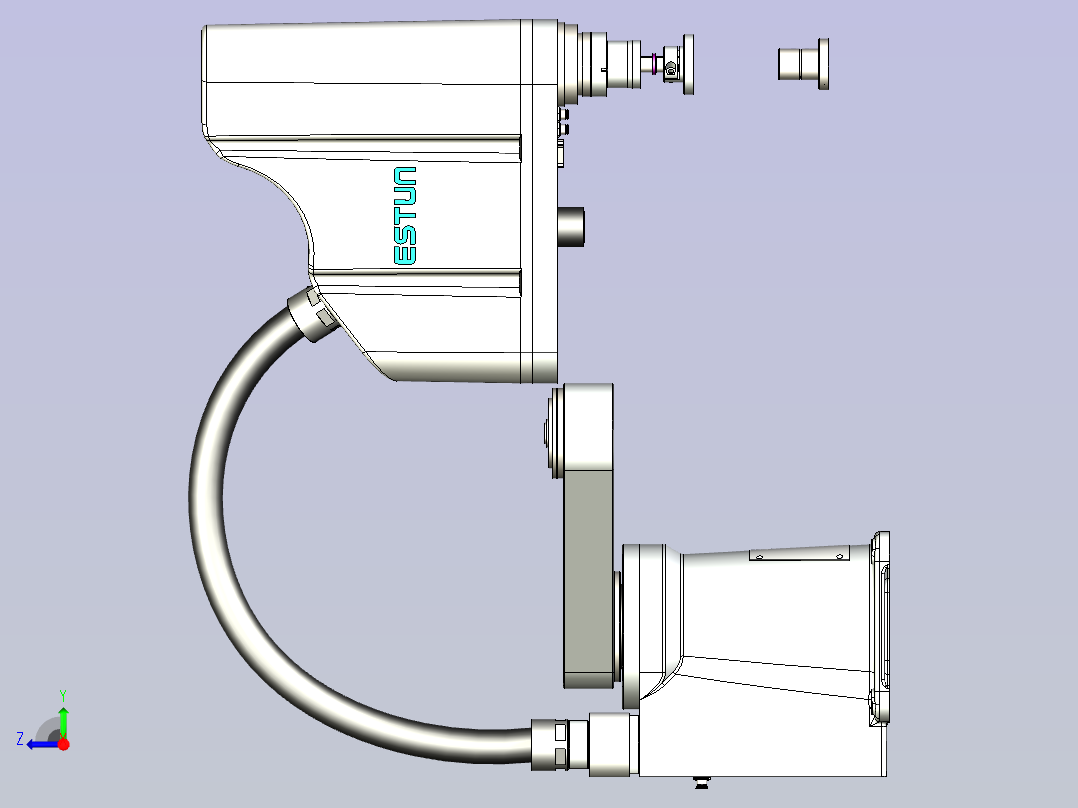 埃斯顿scale机器人3D模型右视图
