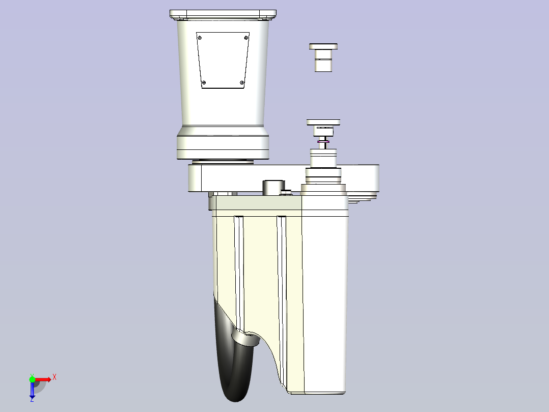 埃斯顿scale机器人3D模型俯视图
