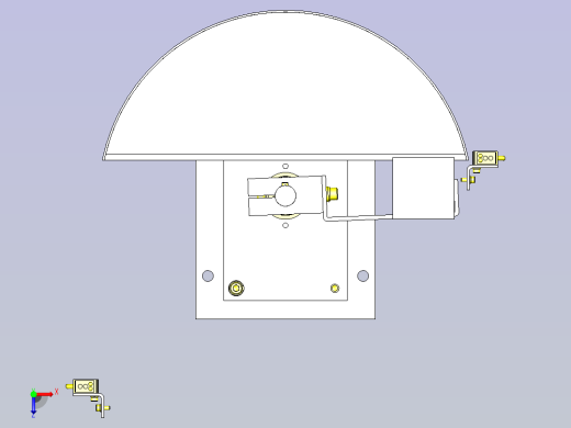 一款工件反转结构3D图模型俯视缩略图