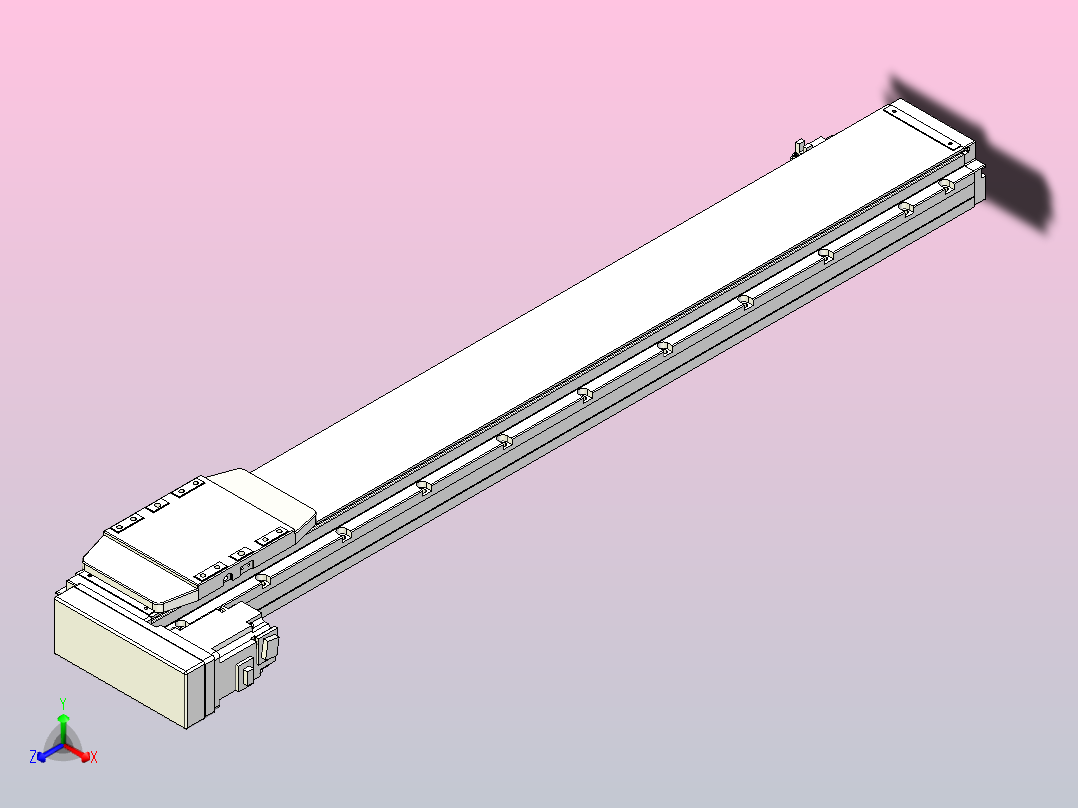 滚珠丝杠直线轴内置导轨TPA-GCR-120-1610C-L800-ML-M40-N3主视图