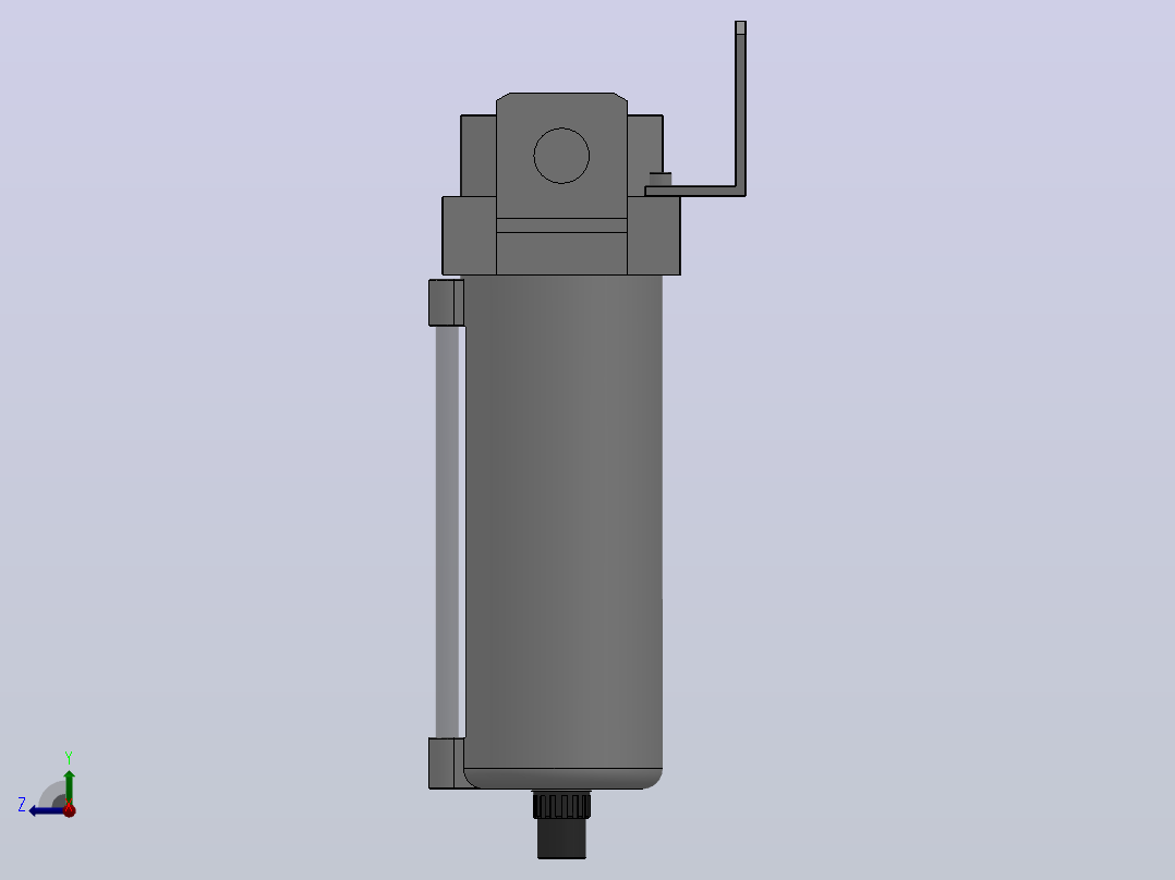 QAFM3000～4000系列 油雾分离器[QAFW3000-02DM]右视图