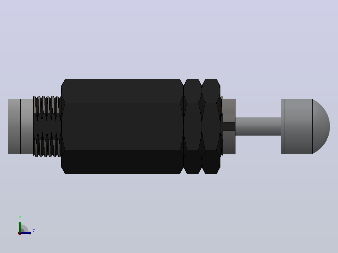 HRB系列液压缓冲器[HRB-C2015-S]左视图