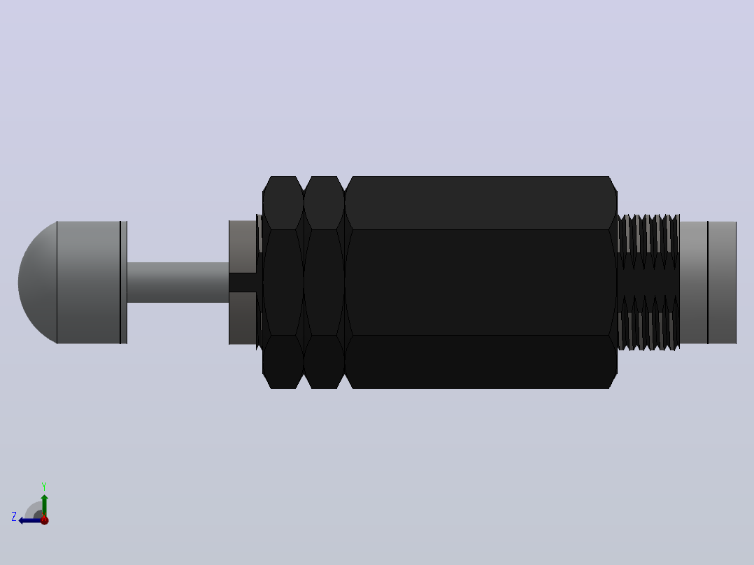 HRB系列液压缓冲器[HRB-C2015-S]右视图