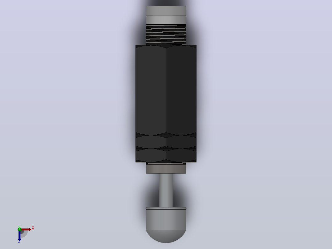 HRB系列液压缓冲器[HRB-C2015-S]俯视图