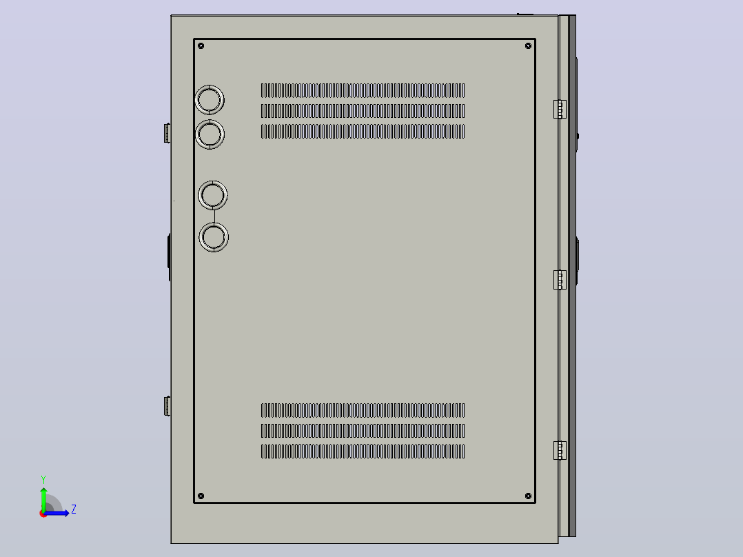 TNSZ-180～320柱式交流自动稳压器三维模型202010左视图