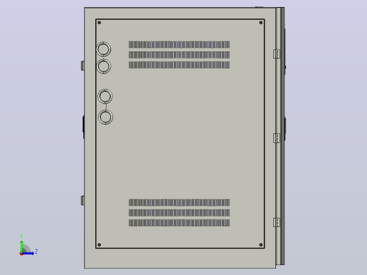 TNSZ-180～320柱式交流自动稳压器三维模型202010左视缩略图
