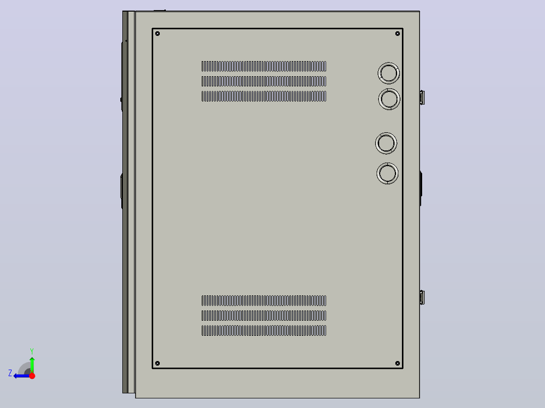 TNSZ-180～320柱式交流自动稳压器三维模型202010右视图