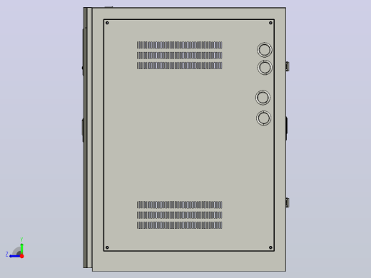 TNSZ-180～320柱式交流自动稳压器三维模型202010右视缩略图