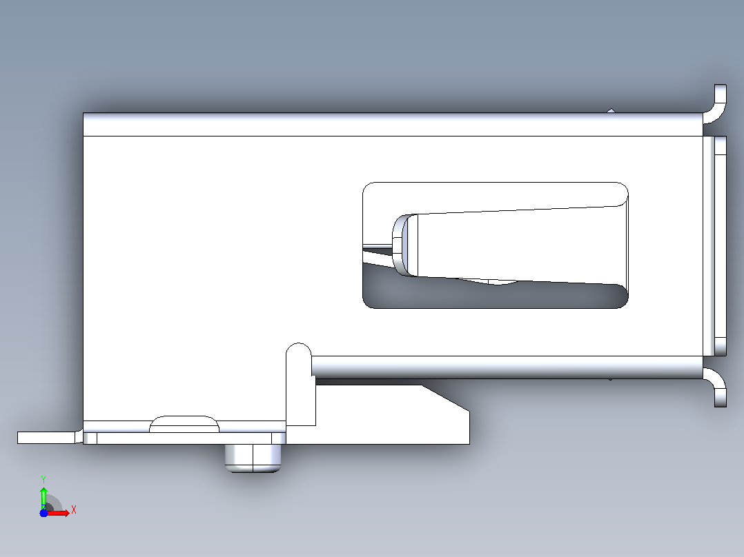 USB 2.0 A型全SMT焊尾前视图