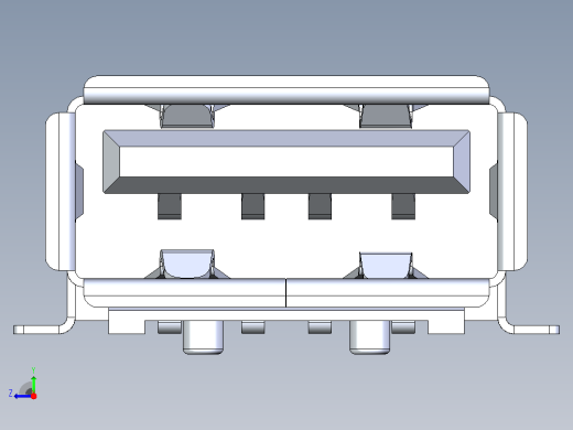 USB 2.0 A型全SMT焊尾右视缩略图
