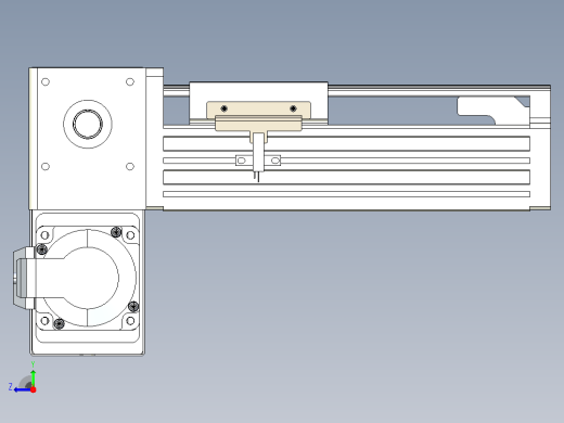 皮带直线轴半封闭可选导轨TPA-HNB-85S-90-L50-LP-C-P20-N3右视缩略图