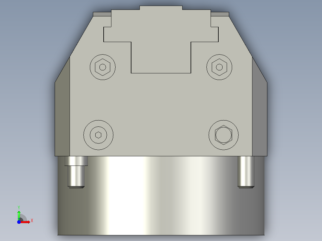 气动夹紧系统SCHUNK-0405260 KSF plus 100, 0前视图