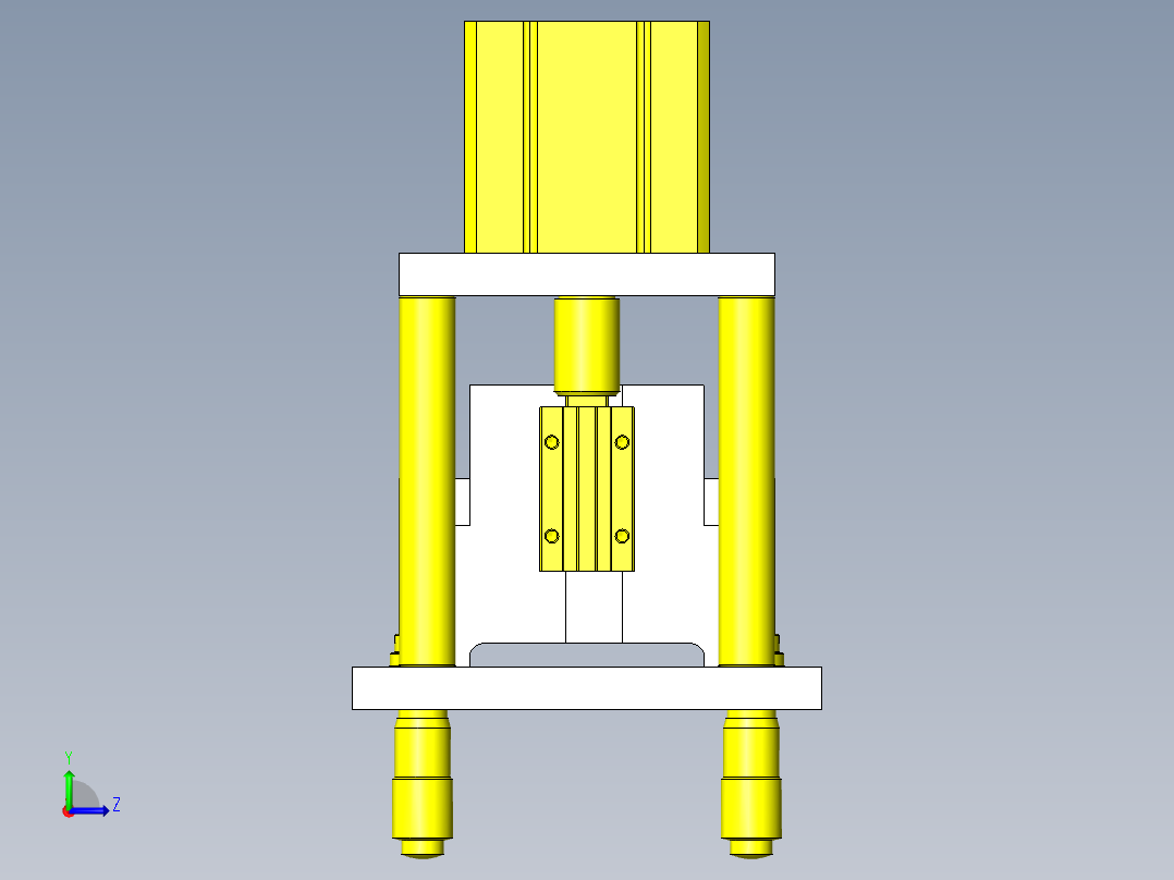 半切断夹具左视图
