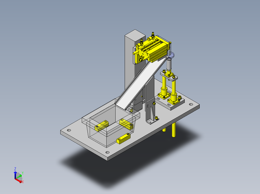 挑出NG滑板正等轴测图