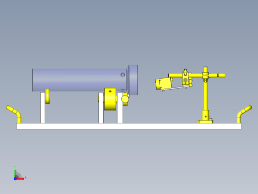 圆柱形工件旋转定位夹具前视缩略图