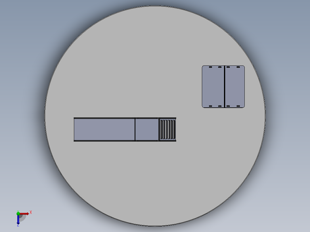 滑梯摇椅木制玩具激光切割模型3D图纸 Solidworks2018 附多种格式俯视图