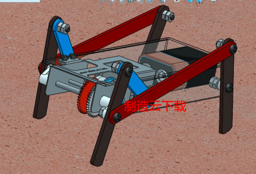 行走机器人3D模型缩略图