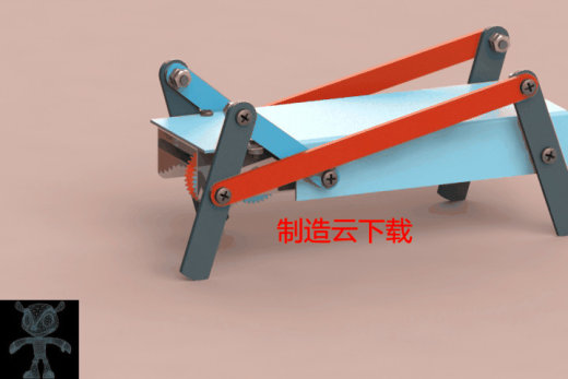 行走机器人3D模型缩略图