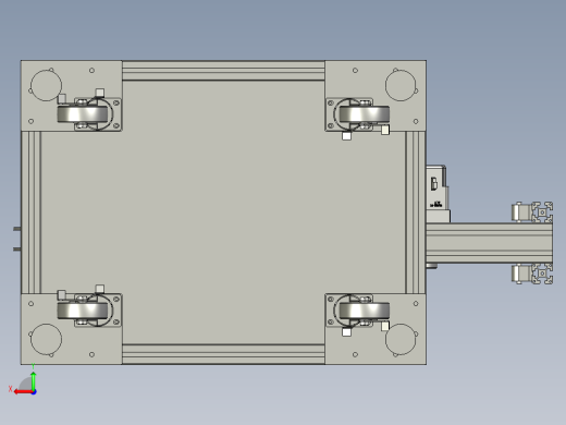 放料机3D模型后视缩略图