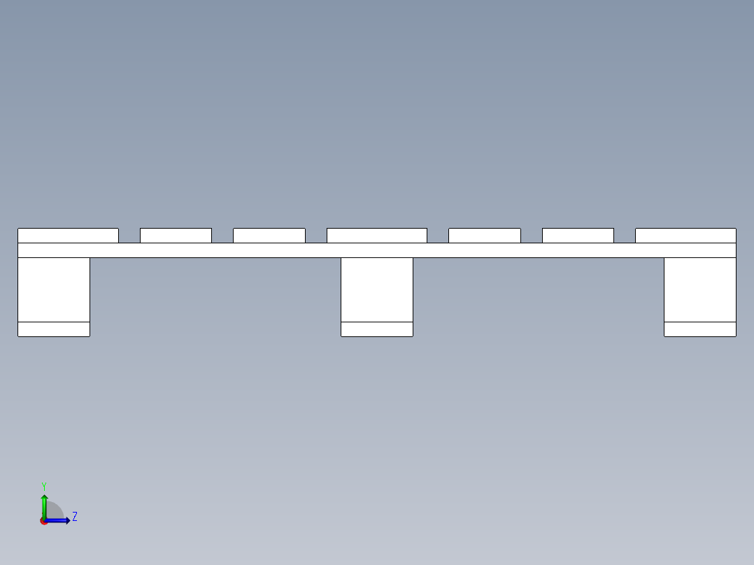 1250X1000木制托盘左视图