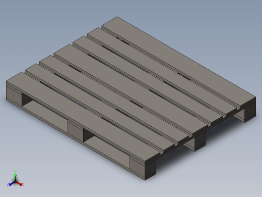 1250X1000木制托盘正等轴测缩略图