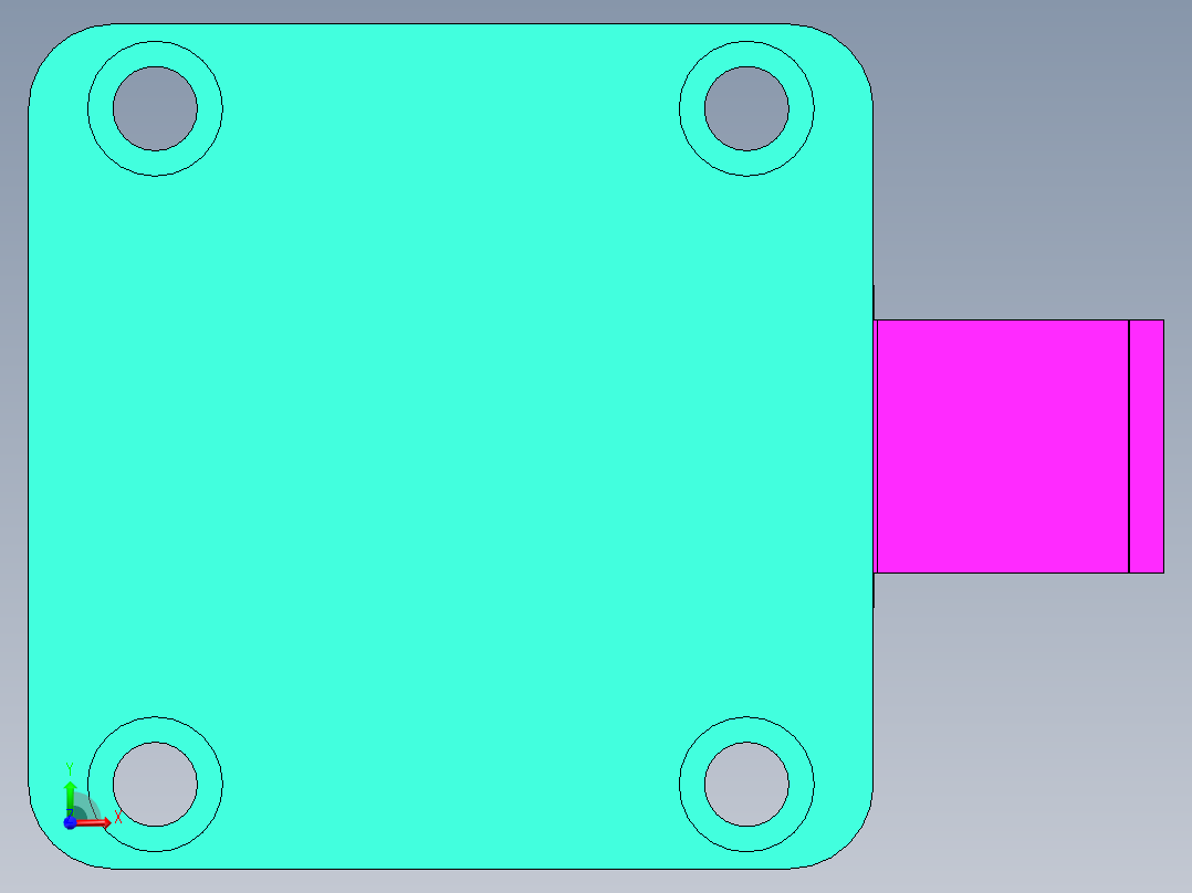 气动小勾爪17前视图