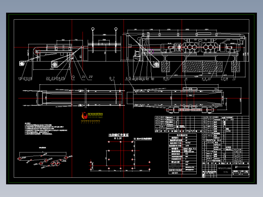 绳架皮带运输机装配图