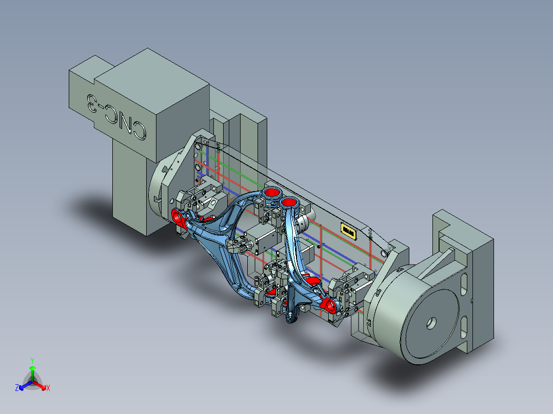 4.道奇下摆臂夹具正等轴测图
