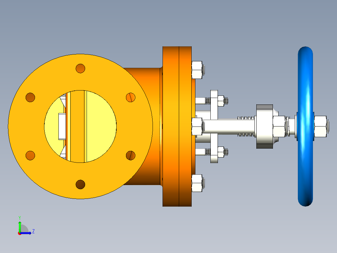 阀门设计左视图