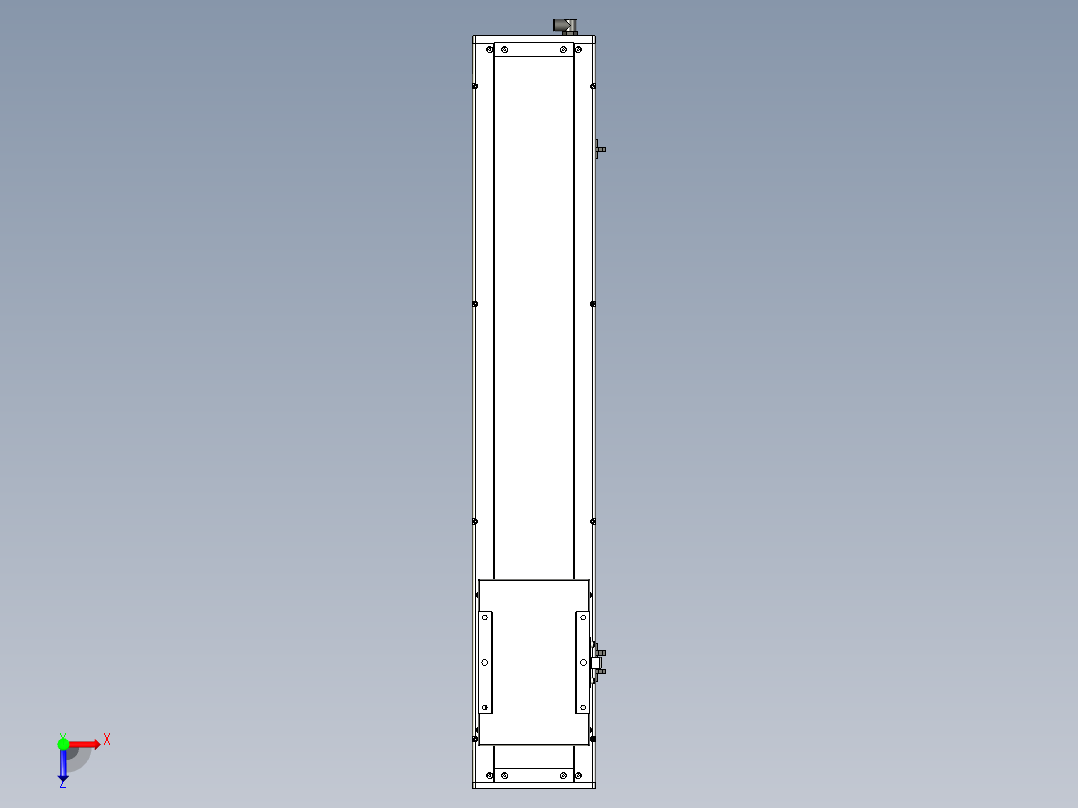 Toyo东佑达直线模组-ECH17-700-BM-400W+煞車俯视图