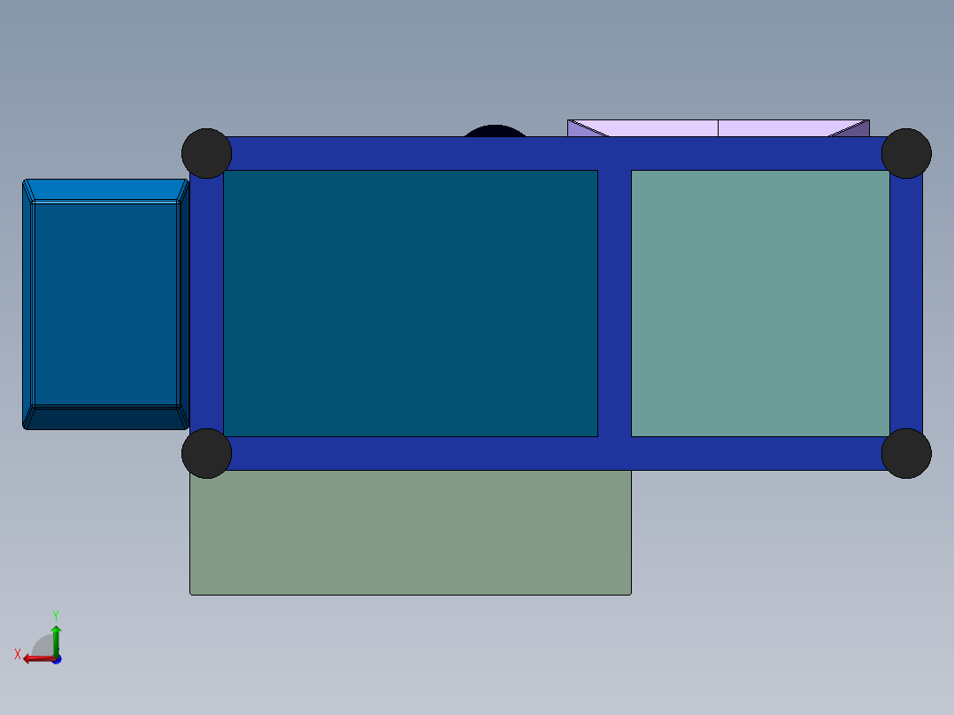 自动包装机后视图