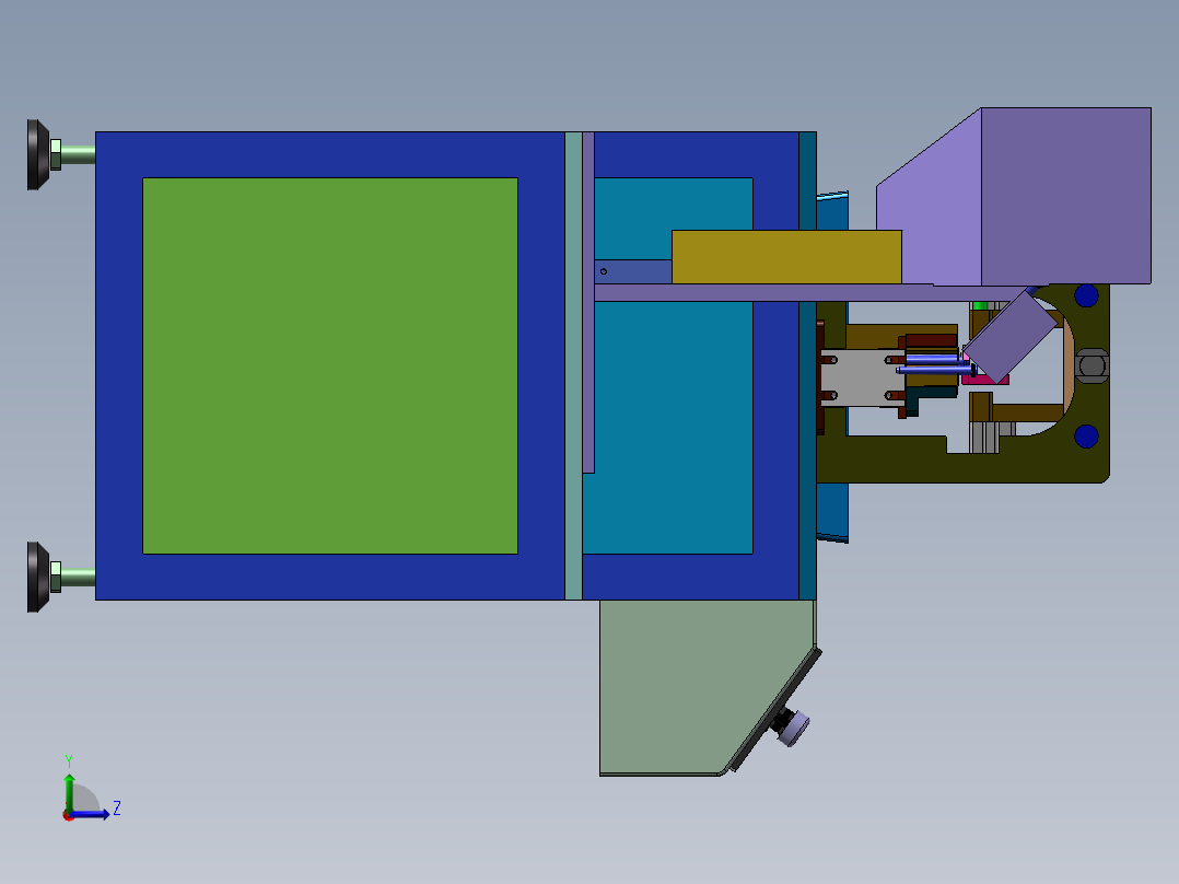 自动包装机左视图