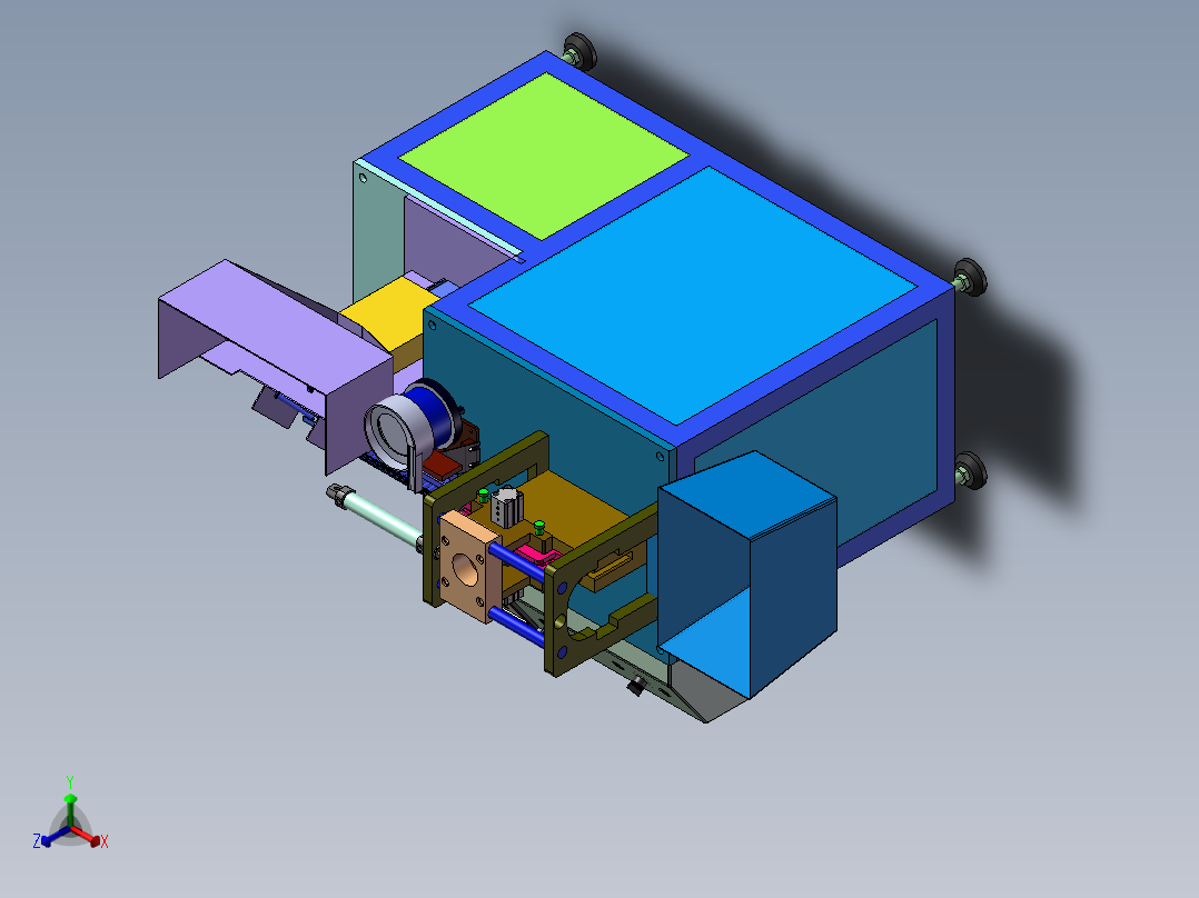 自动包装机正等轴测图