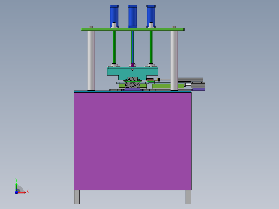 新型散热器叠压机设（全部结清）前视图