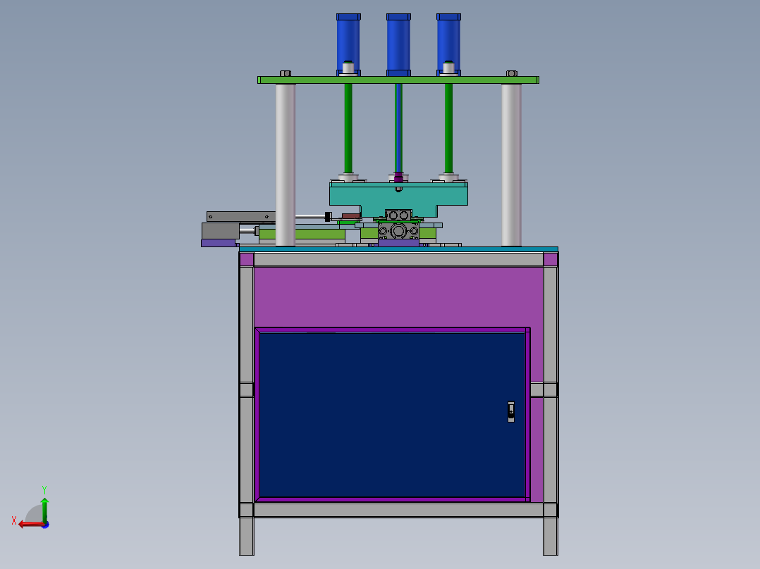 新型散热器叠压机设（全部结清）后视图