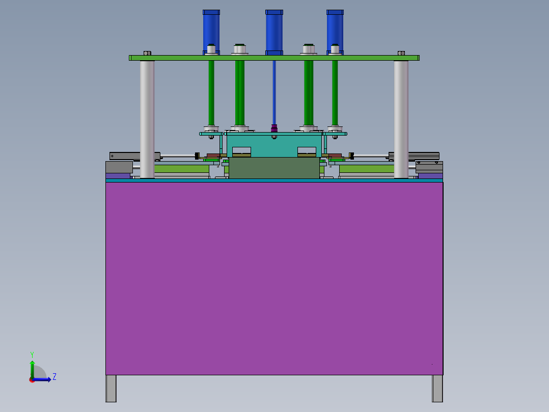 新型散热器叠压机设（全部结清）左视图
