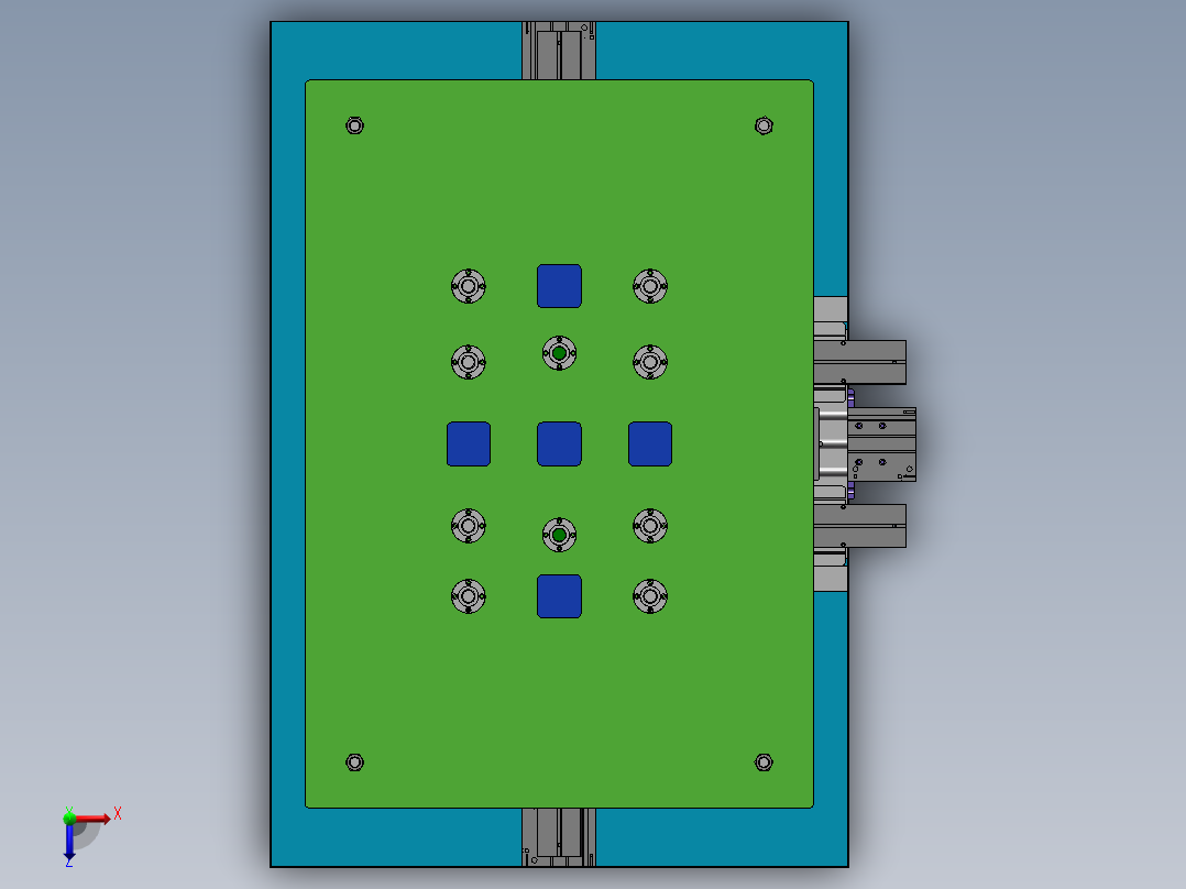 新型散热器叠压机设（全部结清）俯视图