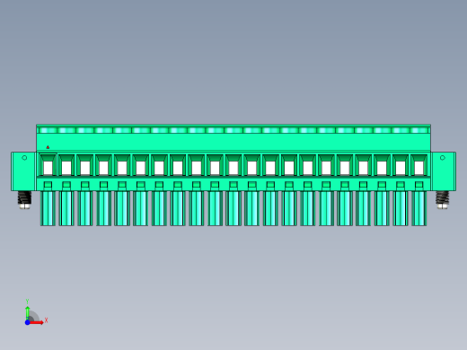 DEGSON 15EDG（公头） 3.5mm 螺钉锁紧，插拔式接线端子 FullPack-15EDGKBM-3.5-21P-14-00AH前视缩略图