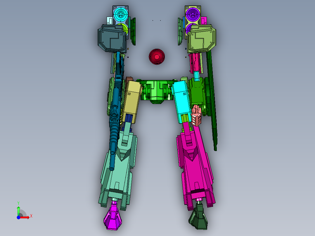 机动战士能天使强袭敢达手办前视图