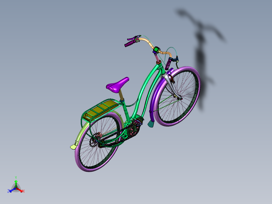 锂电助力女式复古通勤自行车